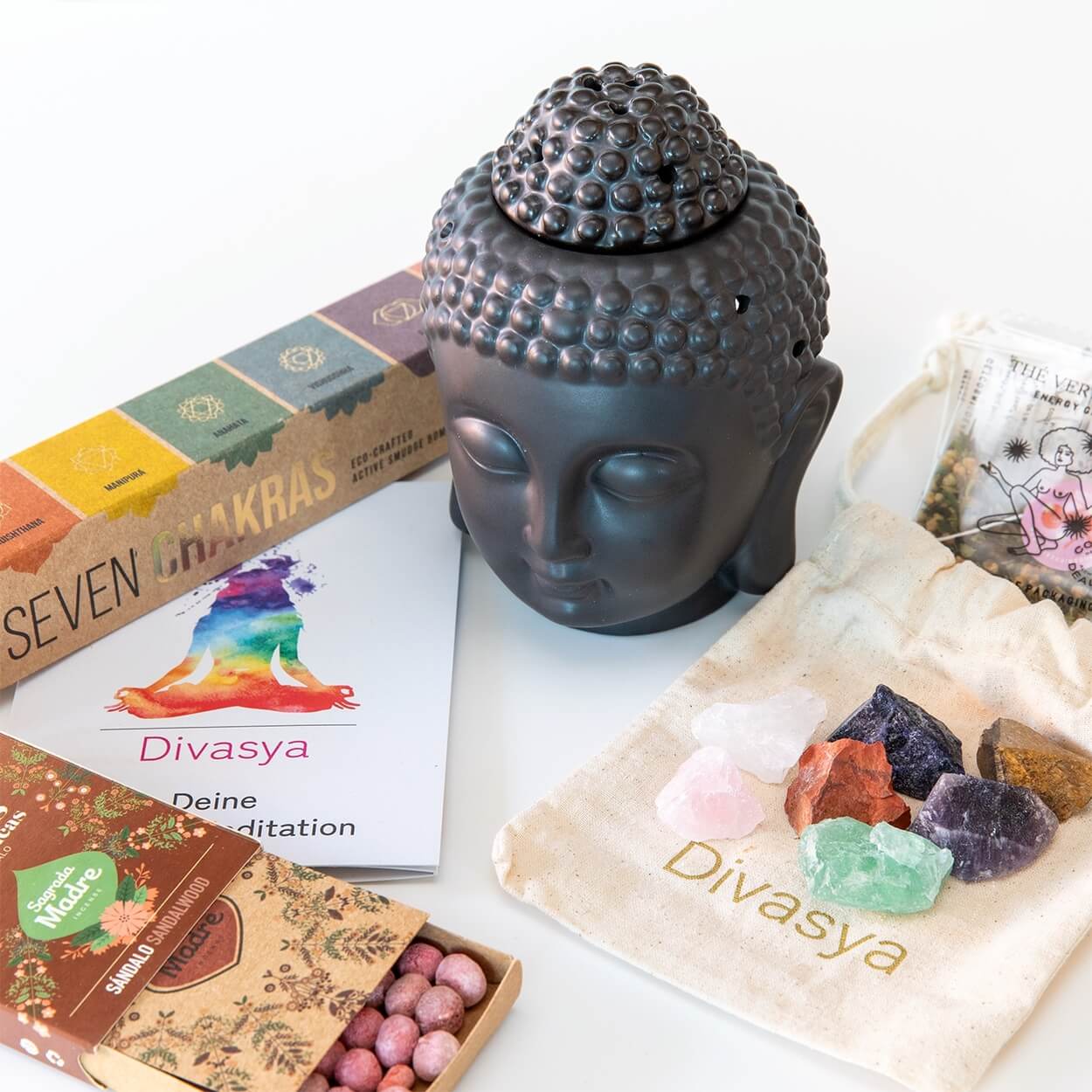 Geschenk Meditation │ Geschenkset für Chakra Meditation & Yoga
