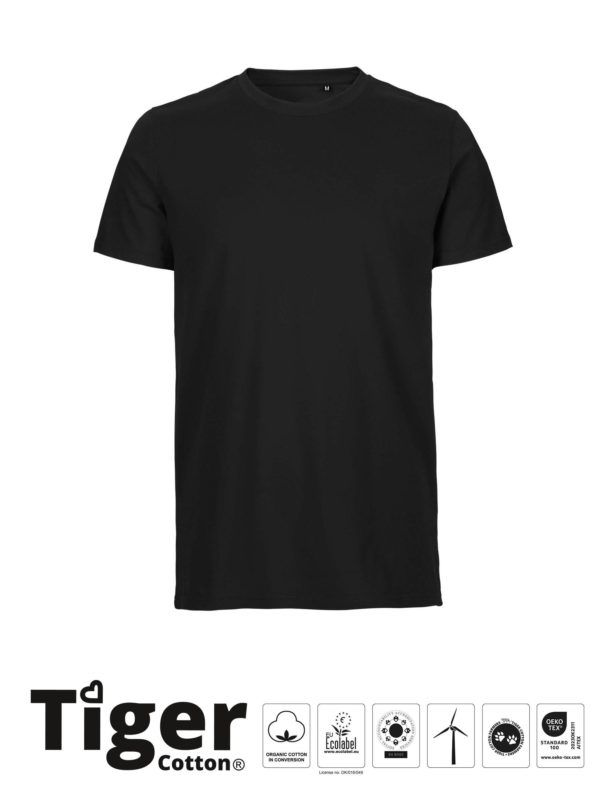 Unisex Tiger Cotton T-shirt - White