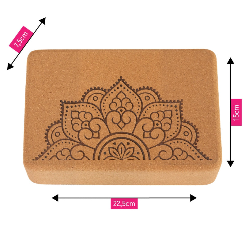 Yoga Block aus portugiesischem Kork in vielen Designs
