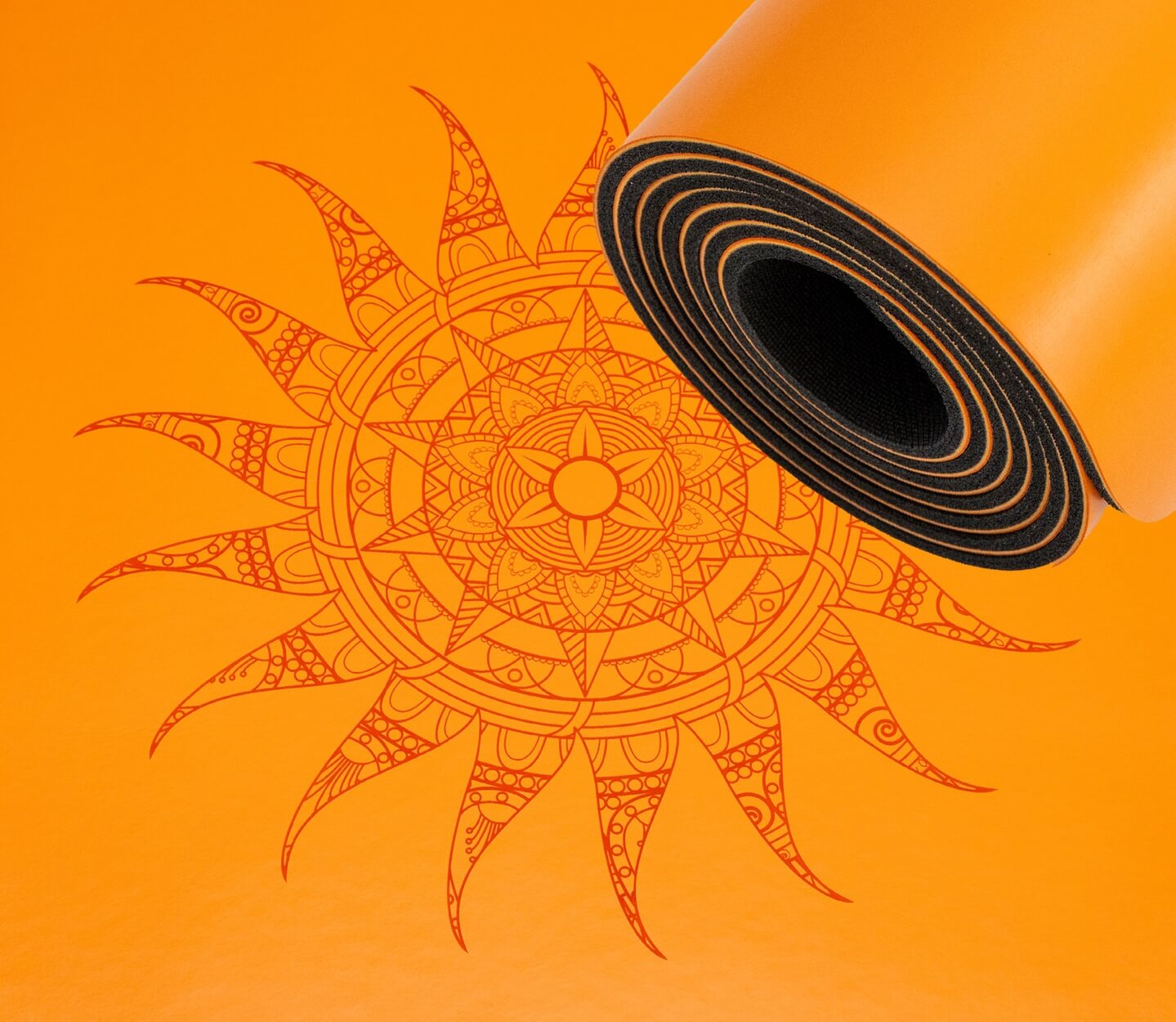 Yogamatte rutschfest | Kautschuk | 9 Yoga-Designs | DIVASYA®