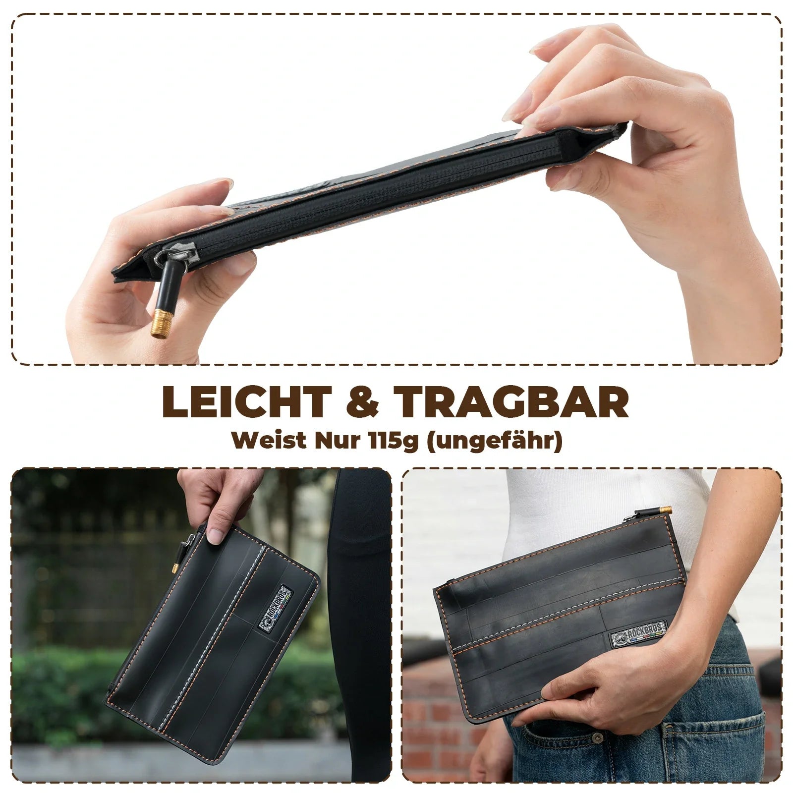 ROAD TO SKY Re-Tire Pouch 0.7L | Sustainable Upcycled Pouch